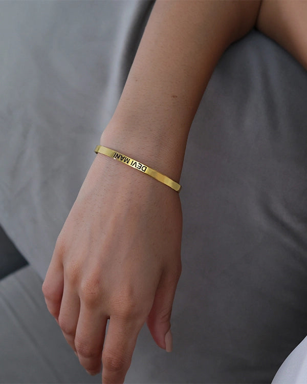 Personalised Engraved Cuff Bracelet