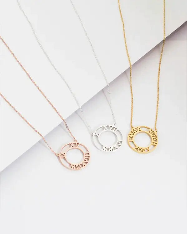 Personalised Roman Numerals Necklace