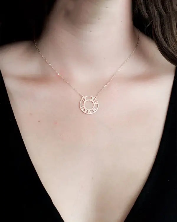 Personalised Roman Numerals Necklace