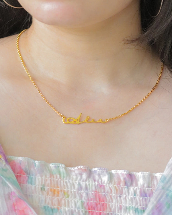 Personalised Signature Style Pendant