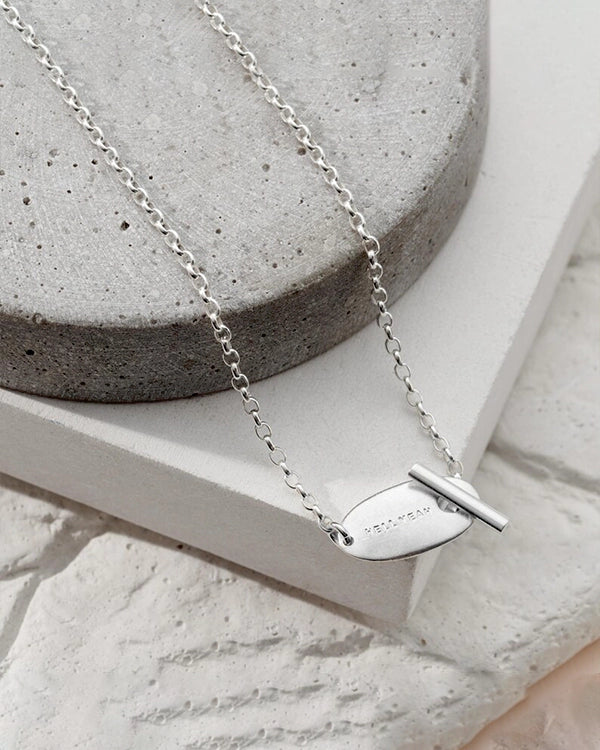 Personalised Silver Toggle Necklace