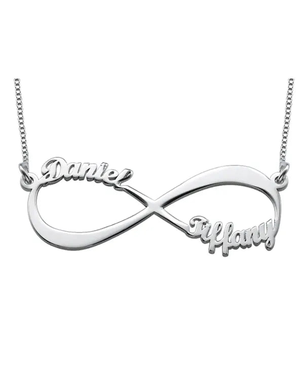 Nayab Personalised Two Name Infinity Pendant
