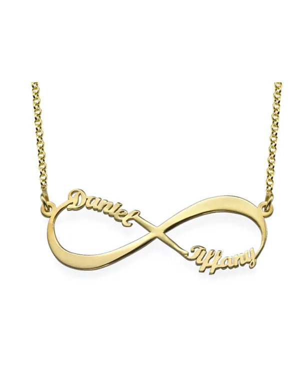 Nayab Personalised Two Name Infinity Pendant