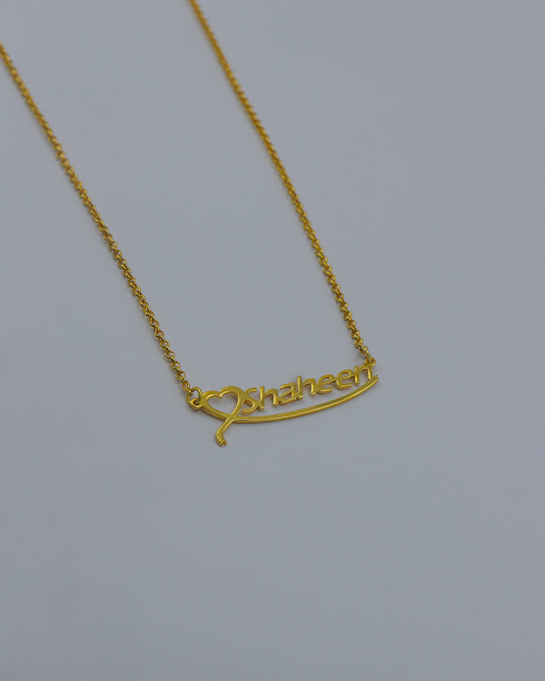 Personalized 925 Sterling Silver Name Necklace With Heart