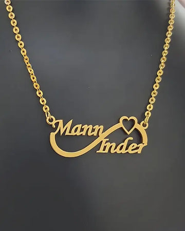 Personalised Couple Infinity Name Necklace