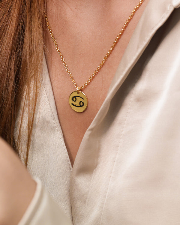 Nayab Personalized Zodiac Sign Charm Necklace