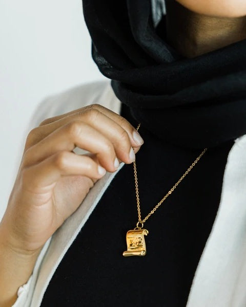 Scroll Necklace-Allah