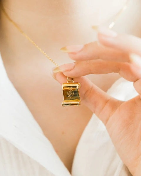 Scroll Necklace-Allah