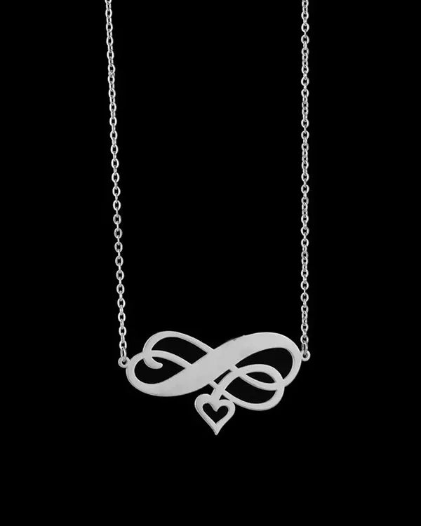 Personalised Double Infinity-Double Name Necklace
