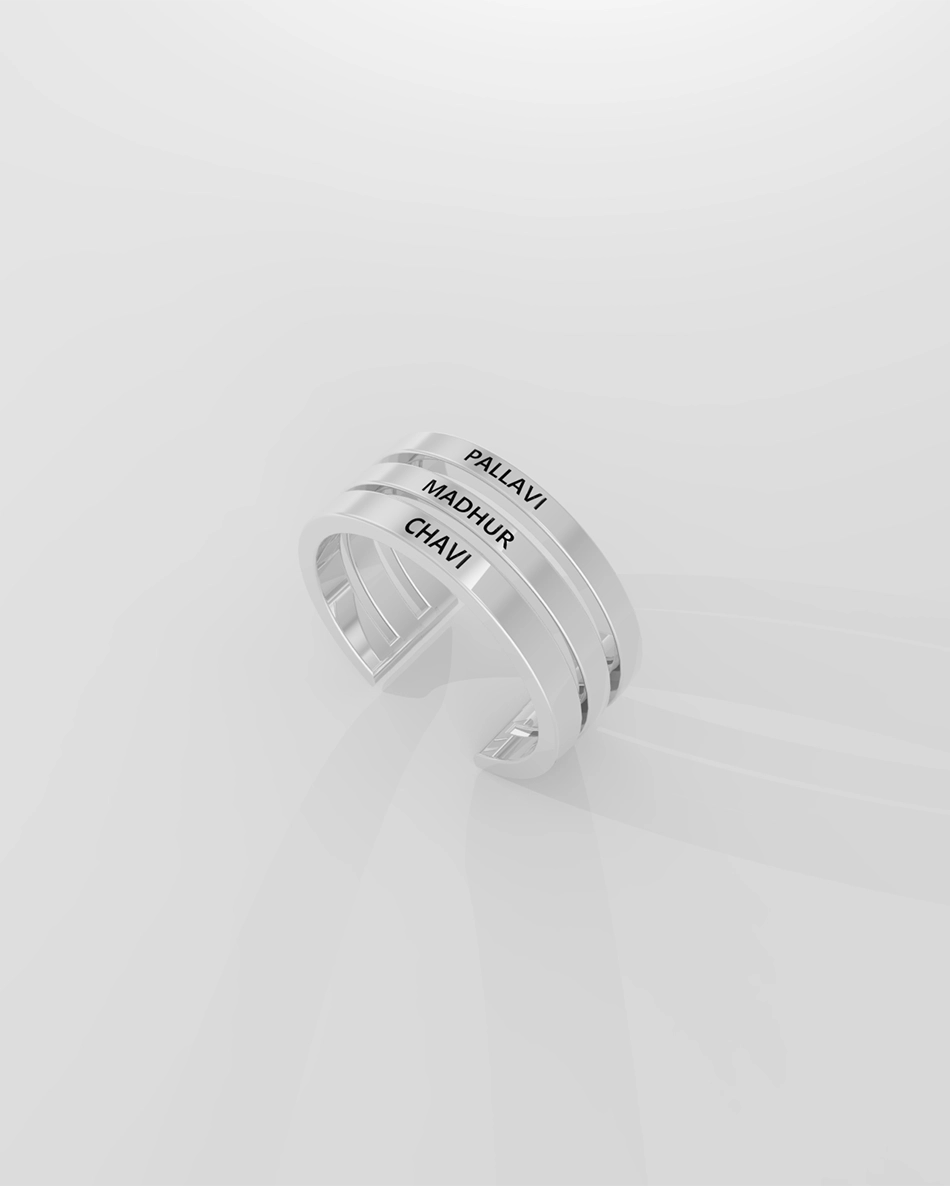 Personalised Name Engraved Rings