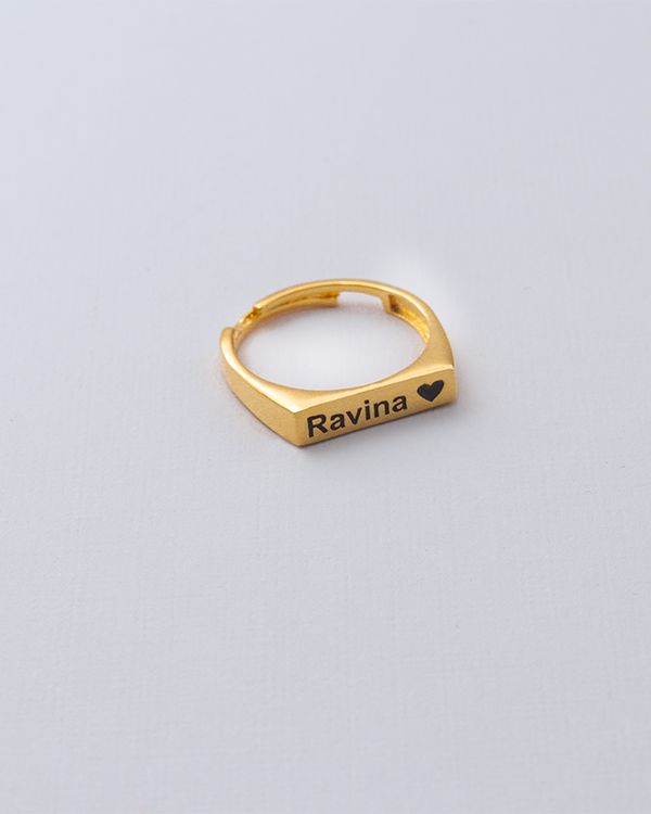 Personalized 925 Sterling Silver Engraved Unisex Signet Ring