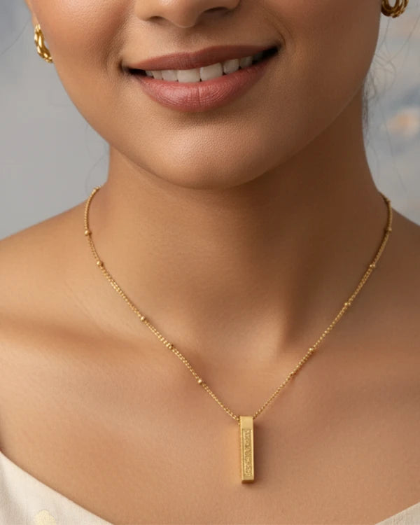 Ayatul Kursi Bar Necklace