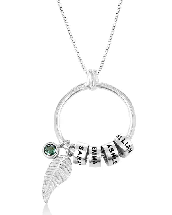 Nayab Custom Circle Pendant With Charms