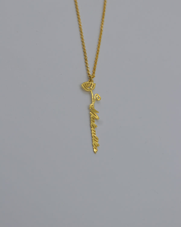 Custom Name Necklace With Birth Flower