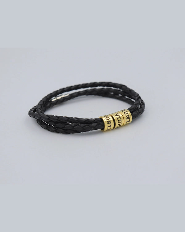 Personalised Engraved Beads Bracelet