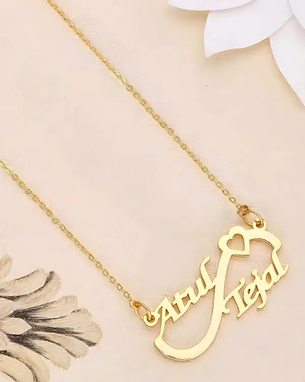 Personalised Couple Infinity Name Necklace